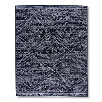 Frontgate Britta Indoor/Outdoor Rug - Navy, 53 x 76 - Frontgate