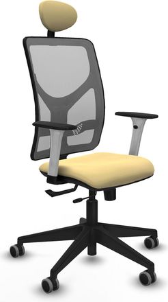 Piqueras y Crespo Sedia Da Ufficio Piqueras Y Crespo Motilla Beige Pelle Sintetica