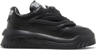 Versace V Allover Greca Sneakers - Heren - Sneakers - Zwart - 42 EU - Katoen - Schoenen