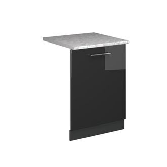 Vicco Panel Frontal Del Lavavajillas Fame-line, Antracita Alto Brillo, 60 Cm, Et M&aacute;rmol Vicco