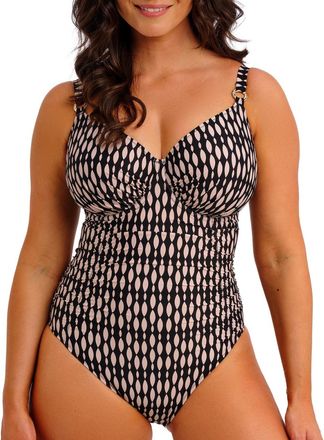 Fantasie Womens Shell Bay Full Cup Swimsuit - Black polyamide - Size 36DD