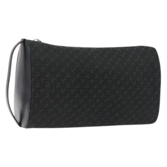 Loewe Pre-owned Canvas Clutch - Dames - Pre-owned - Zwart - Maat: ONE Size Leer
