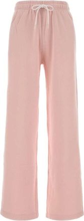 Polo Ralph Lauren Cotton-blend Jersey Trainingsbroek - Dames - Wijde Broeken - Roze - 2XS - Katoen - Broeken