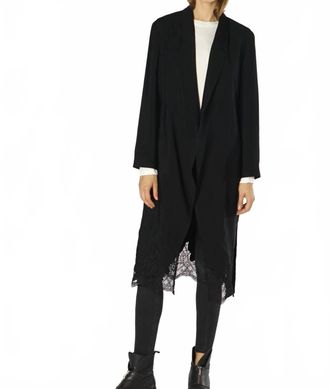 All : Row Brooklyn Long Sleeve Open Duster In Black