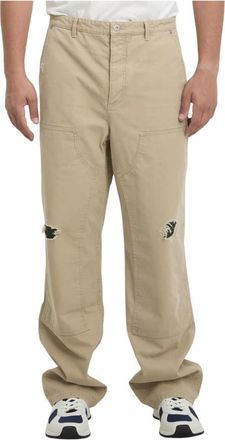 Dior Broeken, Heren, Beige, L, Katoen, Carpenter Jeans