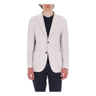 Eleventy Blazers, male, Beige, Size: XL Super 150s Soft Jacket