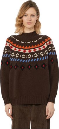 Max Mara Truien & Vesten, Dames, Bruin, M, Hardy Sweater