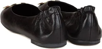 Tory Burch Womens Ballets Perfect Black - Gold Footwear Flats
