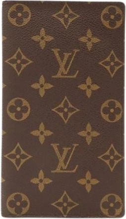 Louis Vuitton Pre-owned Vintage Long bill wallet (bi-fold) - Dames - Vintage Accessoires - Bruin - ONE Size - Vintage