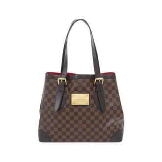 Louis Vuitton Pre-owned Tote Bags, female, Brown, Size: ONE SIZE Pre-owned Hampstead MM Tote Bag