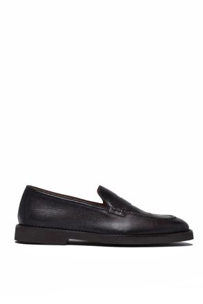 Doucal's Leather Rubber Loafers - Brown