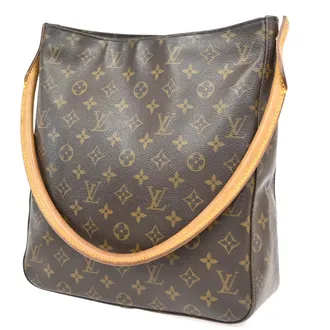 Louis Vuitton Looping Monogram Canvas Brown Canvas Handbag (Pre-Owned)