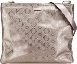 Gucci Pre-owned Cross Body Bags, female, Yellow, Size: ONE SIZE Pre-owned Printed Shoulder Bag