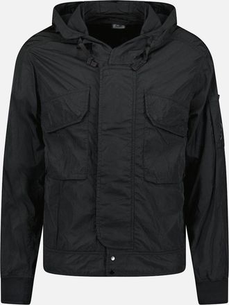 C.P. Company Mens CP Company Black Chrome-R Hooded Lens Jacket - Size: 38/Regular