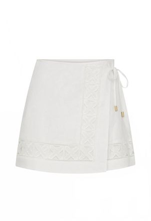 Kivari Marley Mini Skirt In Ivory