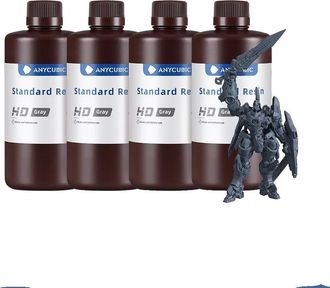 OEM Resina Uv Anycubic De 4 Kg, Longitud De Onda De Curado De 405 Nm, Alta Viscosidad De 552 Mpa&middot;s