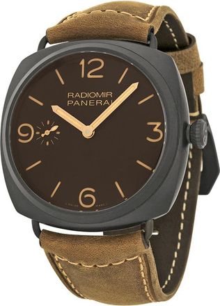 Officine Panerai Pre-owned Panerai Radiomir Composite 3 Days Brown Dial Mens Watch PAM00504