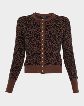 Generation Love Tulum Knit Leopard Cardigan
