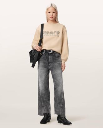 AllSaints Peace Pippa Embellished Sweatshirt