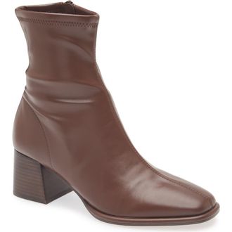 Steve Madden Pammy Block Heel Bootie in Brown at Nordstrom Rack, Size 11