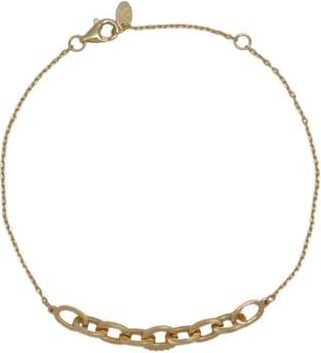 Argento Vivo Interlocking Links Pav&eacute; Bracelet in Gold at Nordstrom Rack