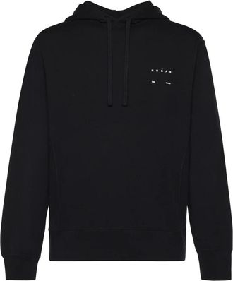Hogan Hoodie met logo-print - Heren - Hoodies - Zwart - M - Katoen - Hoodies & sweatvesten