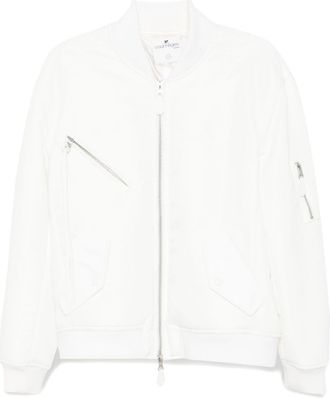 Courr&egrave;ges Cocoon bomber jacket - men - Polyamide/Cupro - S - White
