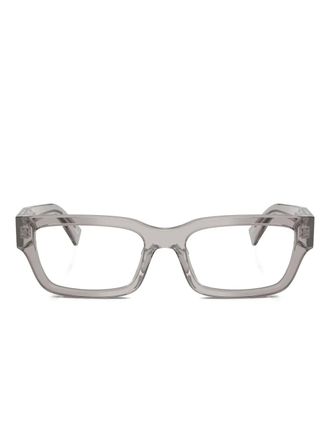 Prada square-frame glasses - men - Acetate - 54 - Grey