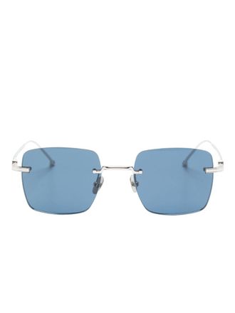 Cartier Occhiali da sole Signature C de Cartier Precious squadrati - Argento