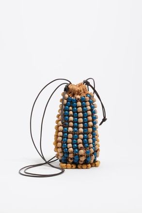 Bimba & Lola Crochet Mini Bag in Blue at Nordstrom