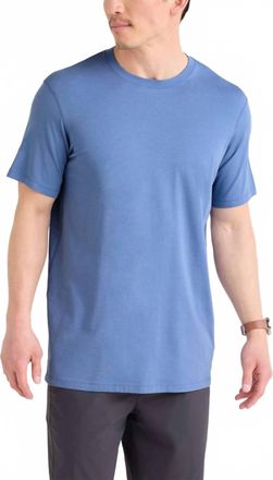 Saxx Droptemp Cooling Cotton Tee In Tidal Blue
