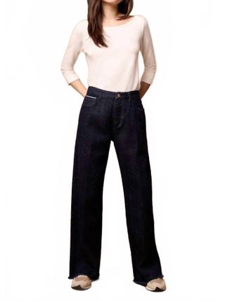 Tribal Brooke Hugging Wide Trouser Jeans In Rinse