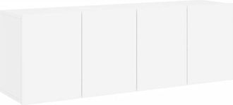 vidaXL Muebles Para Tv De Pared 2 Unidades Blanco 60x30x41 Cm Vidaxl