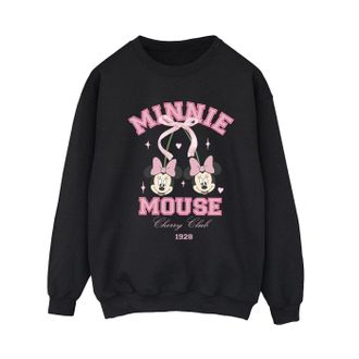 Disney Dames/Dames Cherry Club Minnie Mouse Sweatshirt (Zwart)