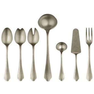 Mepra Dolce Vita Serving Set - 7 Pieces in Pewter Champagne at Nordstrom