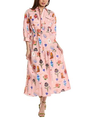 Borgo De Nor Borgo De Nor Uma Linin-Blend Shirtdress