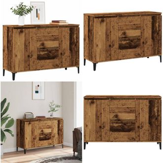 vidaXL Credenza Legno Antico 102x35x70 cm in Legno Multistrato - Credenza industriale - Credenza antica