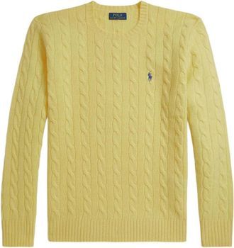 Ralph Lauren Pullover - Heren - Ronde hals truien - Geel - M - Truien & Vesten