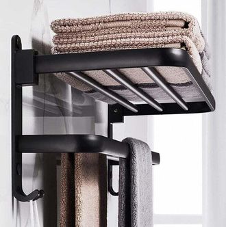 OEM Calentador De Toallas De Pared Para Ba&ntilde;o, 50 Cm, Aluminio Plegable, Almacenamiento De Toallas, Impermeable Y Ahorra Espacio Para Los Propietarios De B