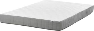 Beliani Beliani - eu Double Size Pocket Sprung Mattress with Handles Cooling Memory Foam Filling 4ft6 Medium Firm Removable Cover 7-Zone Fluffy