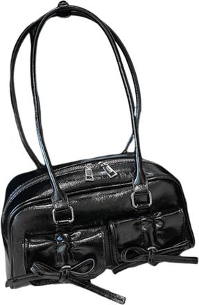 Generic Bow Tie Shoulder Bag Aesthetic Bow Tie Bag for Women Handbags Handbags Bowtie Tote Bag for Shopping Travel, B, Consulte la descripci&oacute;n