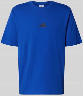 adidas Regular Fit T-Shirt aus reiner Baumwolle in Royal, Gr&ouml;&szlig;e XXL