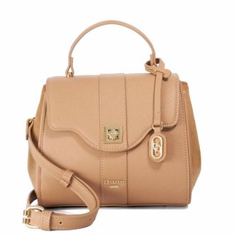 Dune London Womens Accessories Dassios - Top Handle Bag With Charms - Camel - One Size