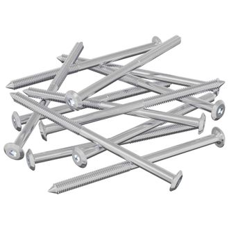 vidaXL Tornillos De Muebles 1000 Pcs Plateado Acero Vidaxl
