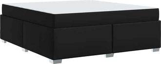 vidaXL Vidaxl - Estructura De Cama Negro 180 X 200 Cm Cuero Sint&eacute;tico