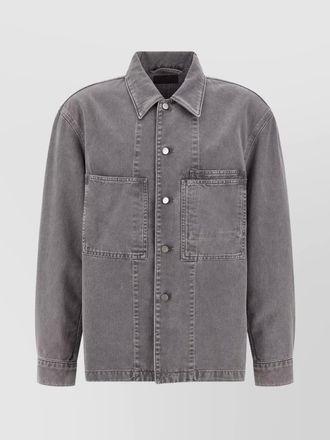 Christophe Lemaire denim oversized overshirt