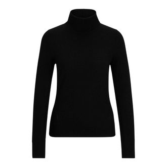 HUGO BOSS Dames/Dames Fasecta Gebreide Regelmatige Coltrui (Zwart)