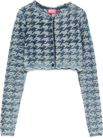 Diesel Houndstooth-pattern Cardigan