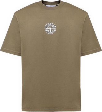 Stone Island Cotton T-Shirt With Logo