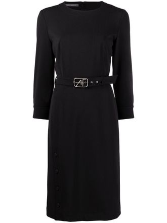 Alberta Ferretti Abito con cintura - Nero